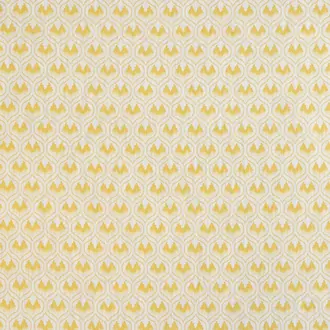 Ikat Heart Fabric Mustard