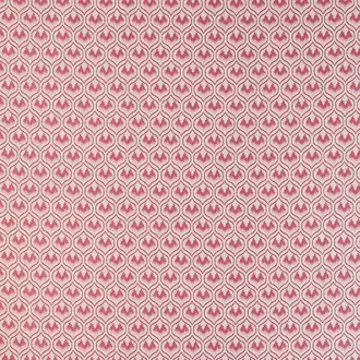 Ikat Heart Fabric Oxblood