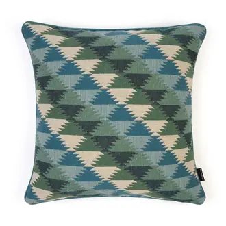Busy Lizzie Aqua Cushion