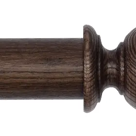 Byron & Byron Rustica 45mm Toasted Oak Curtain Pole Chantilly Finial