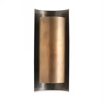 Small Covex Wall Light TWL92S Antiqued Brass