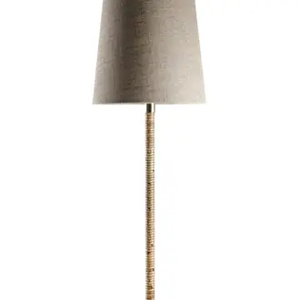Large Holden Table Lamp WLB35L Dark Cane With Brass