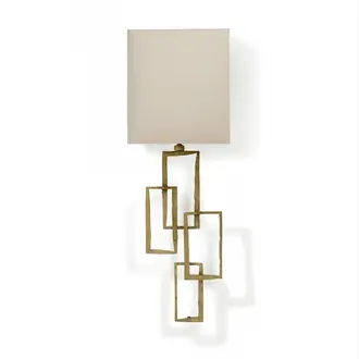 Small Salperton Wall Light TWL56S White Gold