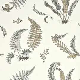 Ferns Dove Grey Silver BW45044-4