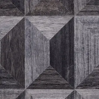 Coffered Wood Charcoal Facet 4261