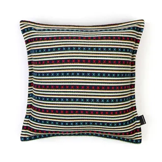 Criss Cross Indigo Cushion