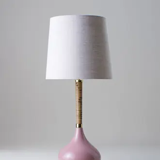 Phoebe Lamp CLB47 Smoky Pink Lighting