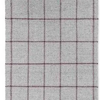 Craft Matter Check Ash Stone Red 049100 Rug