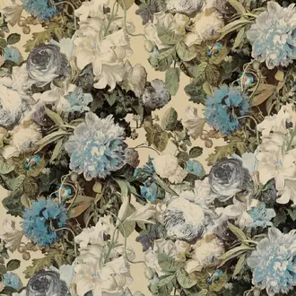 Floral Pompadour Velvet FD315-S108