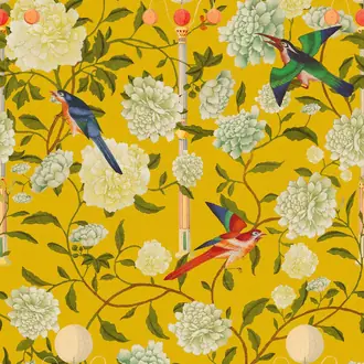 The Garden of Immortality Mustard Yellow WP20590