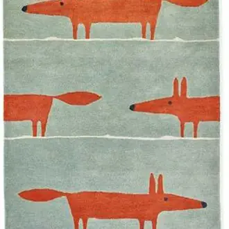 Mr Fox Mint Poppy 025313 Rug