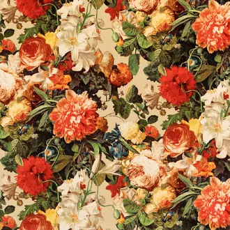Floral Pompadour Velvet FD315-T30