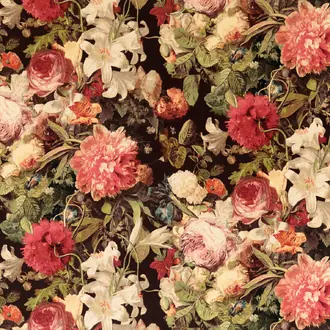 Floral Pompadour Velvet FD315-V54