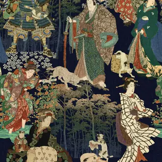 Samurai And Geisha WP20653
