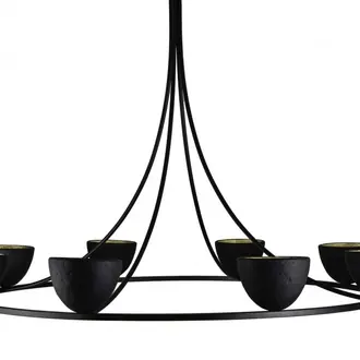 Compton Chandelier MCL65 Black And Gold