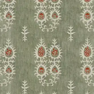Tribal Limpopo Green Fabric