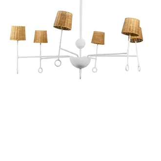 Crawford Chandelier MCL67 Plaster White