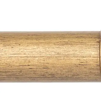 Byron & Byron Chalfont 45mm Gold Distressed Curtain Pole Swirl Ball Finial