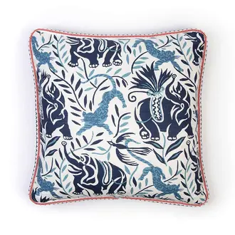 La Jungle Dark Indigo Cushion
