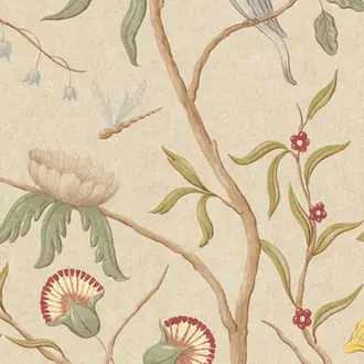 Adam's Eden Taupe Wallpaper