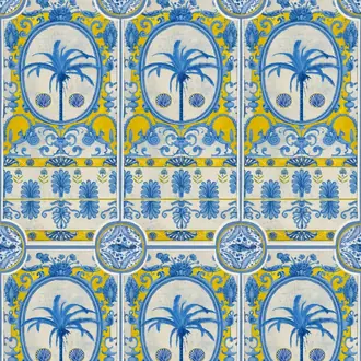 The Villa Mural Yellow WP20575