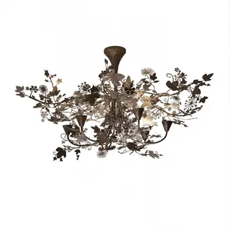 Large Ivy Shadow Chandelier MCL37L Forest Silver