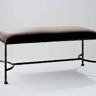 Logan Bed End Bench CSB10 New Bronze with COM seatpad
