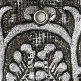 Floral Vine Beaten Silver FRL223