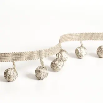 Precious metals ball fringe T004-01