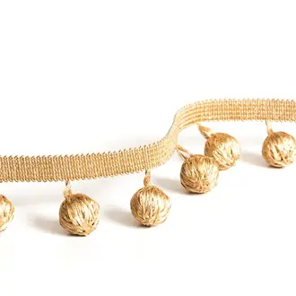 Precious metals ball fringe T004-02