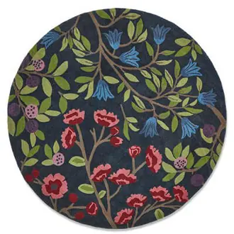Foraging Indigo Round 148818 Rug