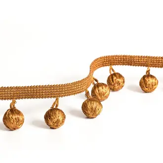 Precious metals ball fringe T004-03