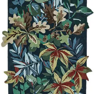 Robin's Wood Forest Green 146507 Rug