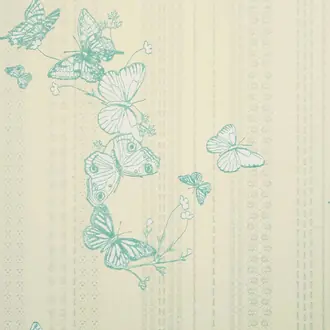 Bugs And Butterflies Wallpaper Ice Blue