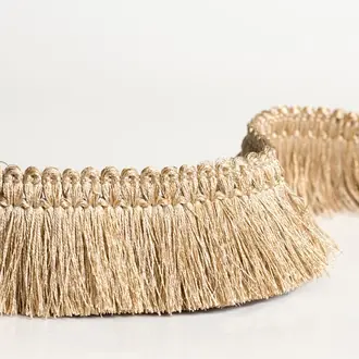 Precious metals brush fringe T005-02