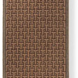 T Monogram Light Brown 455811 Rug