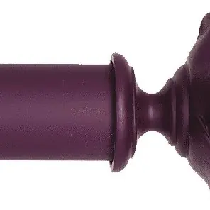 Byron & Byron Neon 45mm Aubergine Curtain Pole Rose Finial