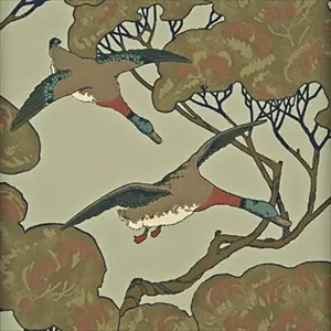 Flying Ducks FG066H22 Sky Moss