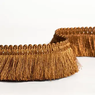 Precious metals brush fringe T005-03