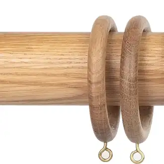 Byron & Byron Chalfont 45mm Oak Effect Curtain Pole Ball Finial