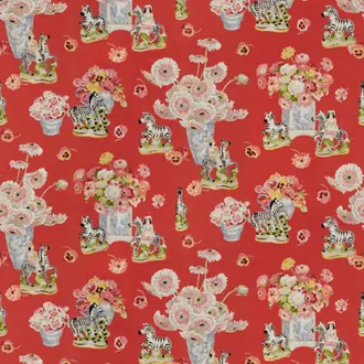 Gillian S Zebras Linen And Cotton Print BR-79653-154