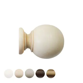 Jones Cathedral 30mm Ivory Curtain Pole Ball Finial