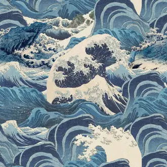 Sea Waves Light Blue WP30060