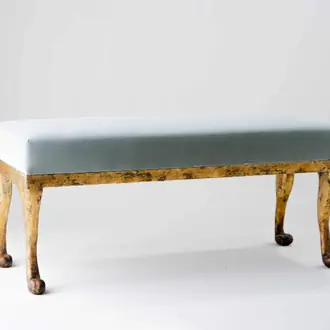 Sarabi Bench CSB09 Gilded Gold with COM seatpad