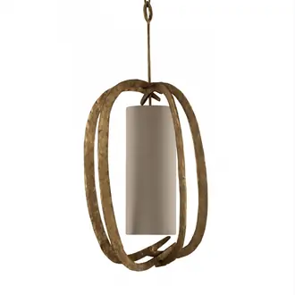 Miro Pumpkin Chandelier MCL33 French Brass