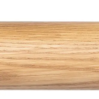 Byron & Byron Chalfont 45mm Oak Effect Curtain Pole Ribbed Endcap Finial