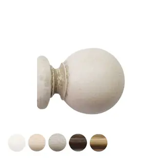 Jones Cathedral 30mm Putty Curtain Pole Ball Finial