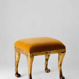 Sarabi Stool CSB08 Gilded Gold with COM seatpad
