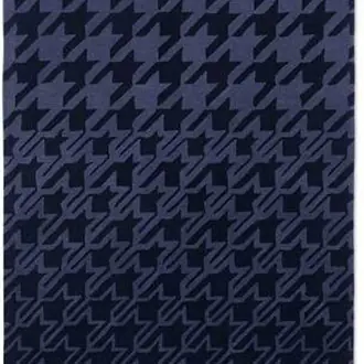 Houndstooth Blue 162808 Rug