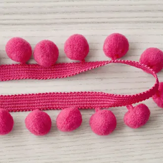 Pom Pom Braid Fuchsia T79-02